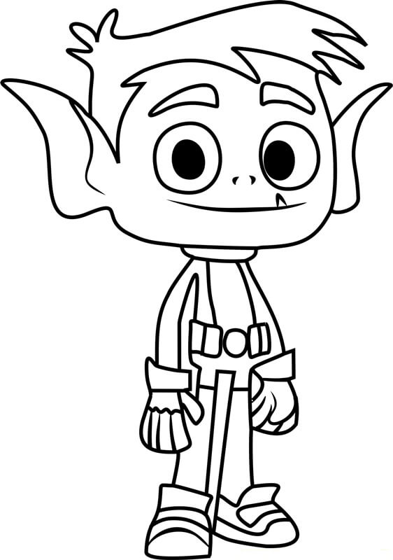 Dibujo de Chico Bestia para Colorear y Imprimir
