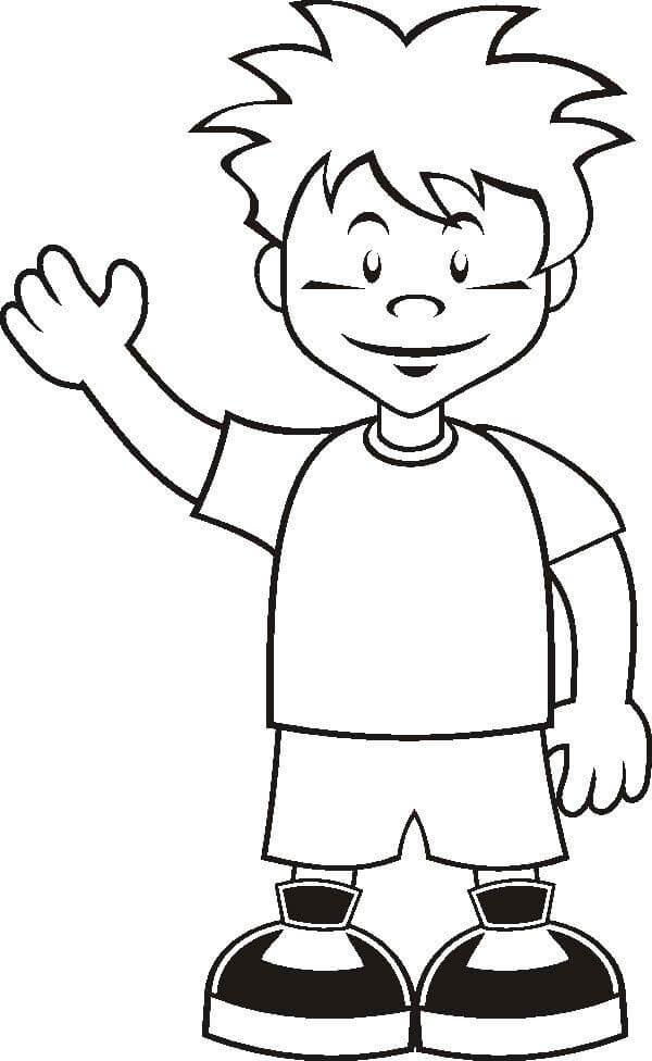 Dibujo de Chico Di Hola para Colorear y Imprimir