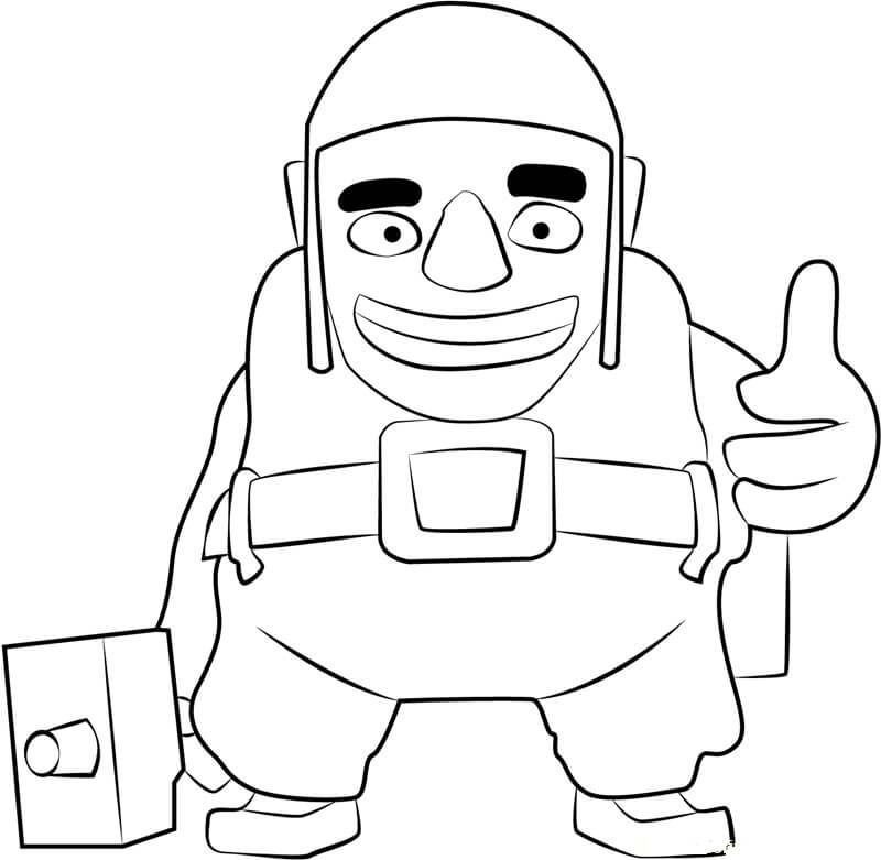 Dibujo de Constructor para Colorear y Imprimir