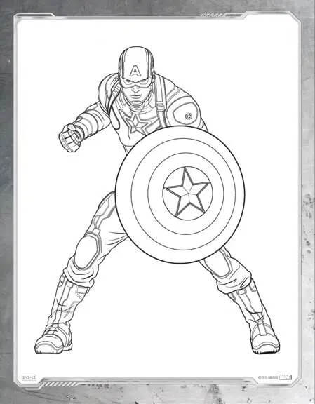 Dibujo de Impresionante Chris Evans para Colorear y Imprimir