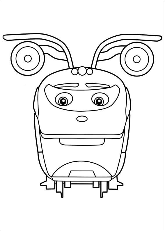 Dibujo de Acción Chugger para Colorear y Imprimir