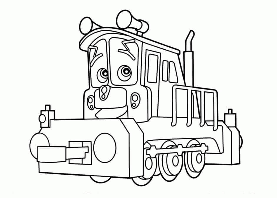 Dibujo de Calley de Chuggington para Colorear y Imprimir