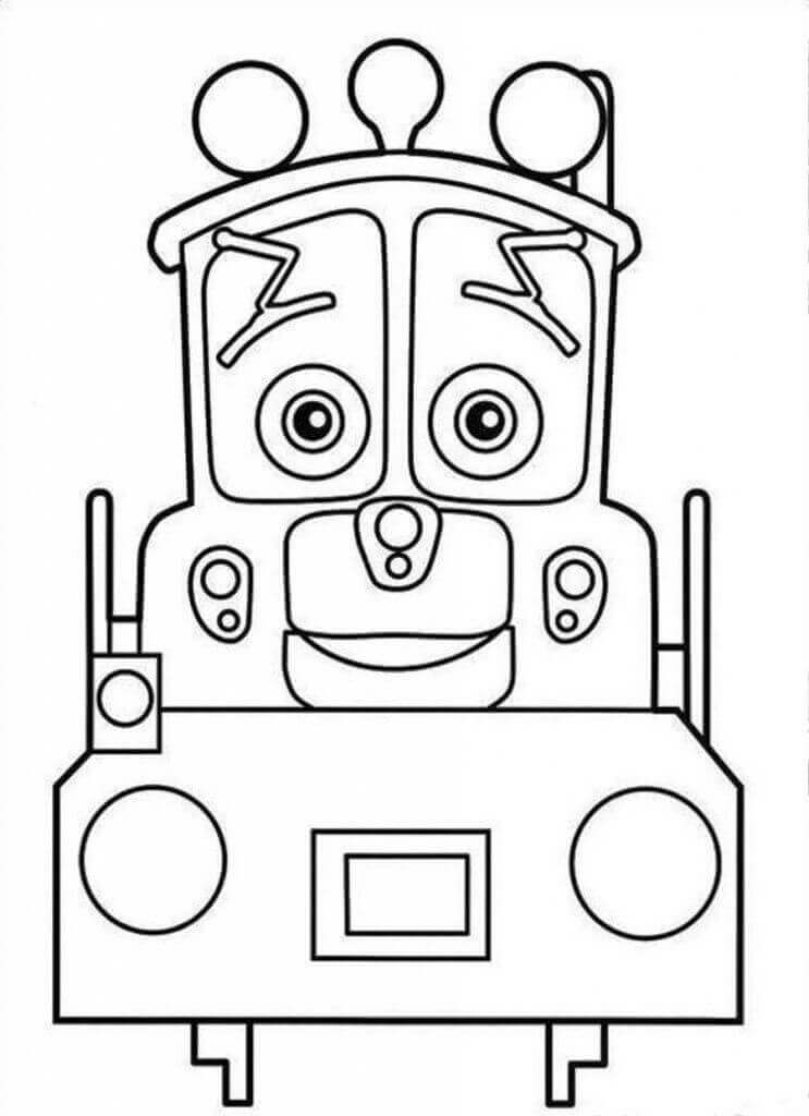 Dibujo de Calley En Chuggington para Colorear y Imprimir