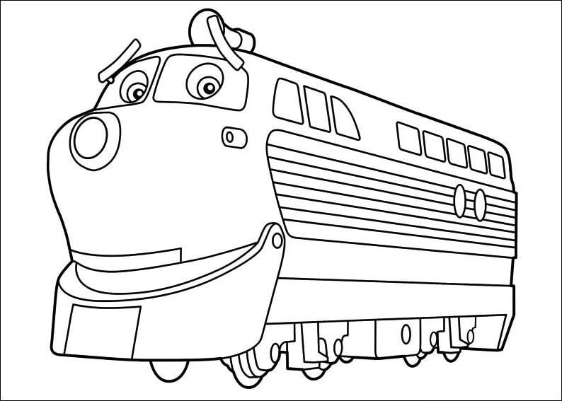 Dibujo de Chatsworth de Chuggington para Colorear y Imprimir