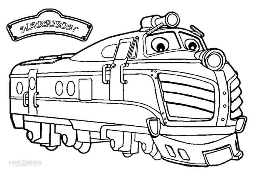 Dibujo de Harrison de Chuggington para Colorear y Imprimir