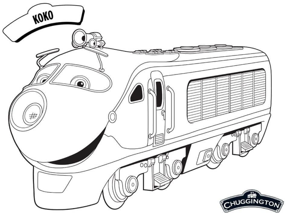 Dibujo de Koko En Chuggington para Colorear y Imprimir