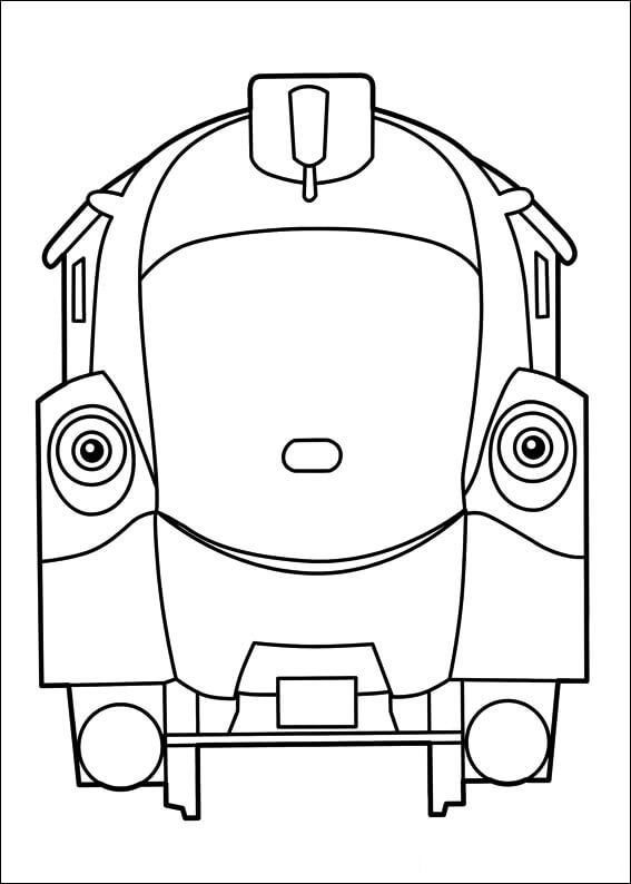 Dibujo de Olwin de Chuggington para Colorear y Imprimir