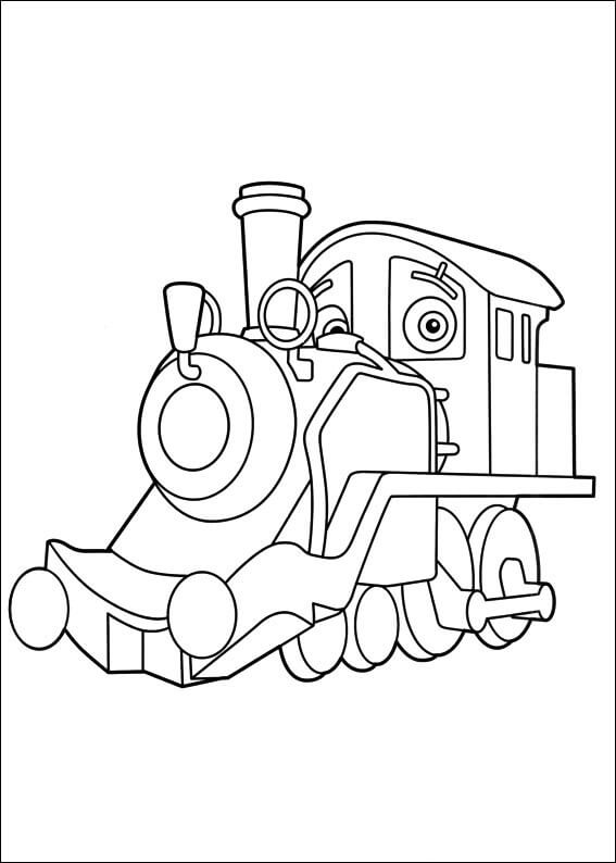 Dibujo de Viejo Fumador Pete para Colorear y Imprimir