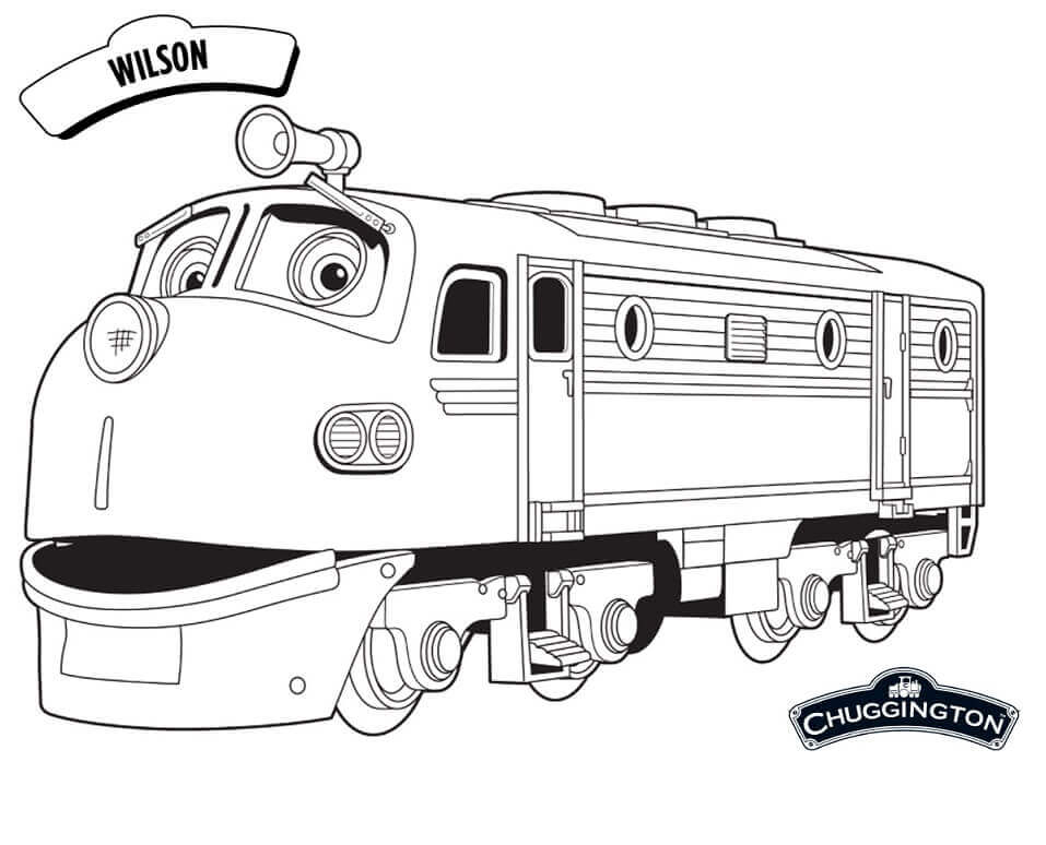 Dibujo de Wilson En Chuggington para Colorear y Imprimir