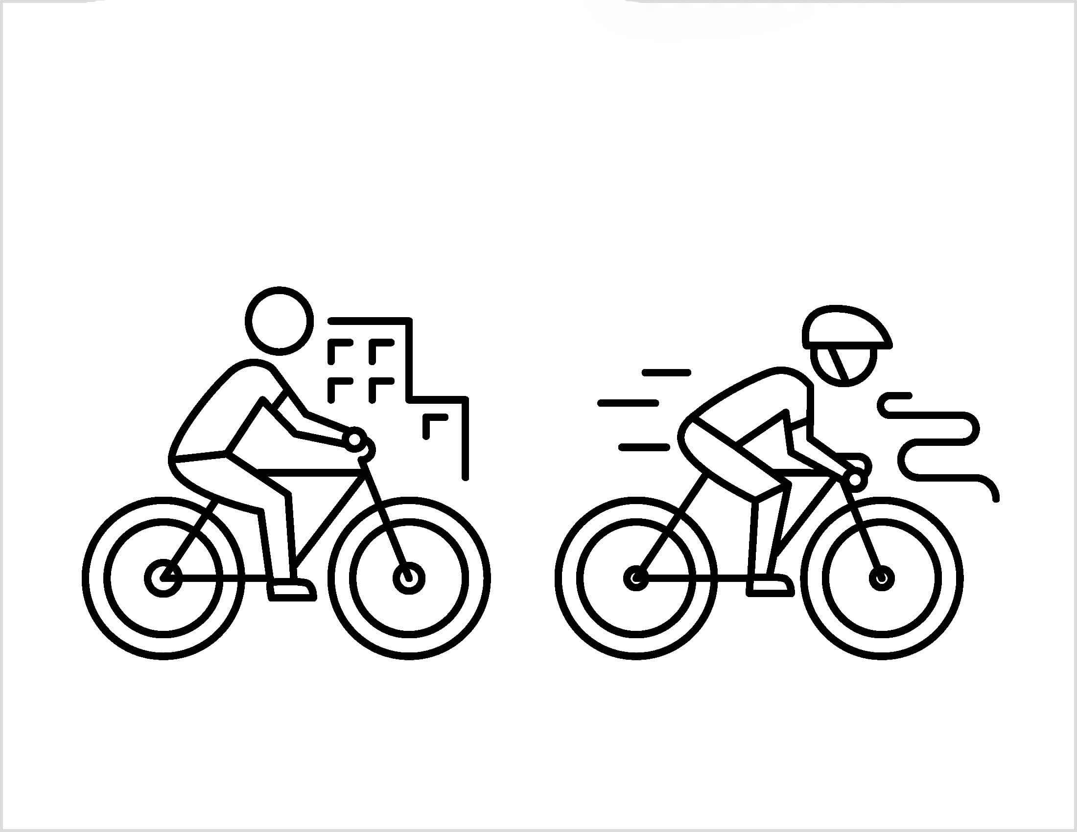 Dibujo de Ciclismo En Línea para Colorear y Imprimir