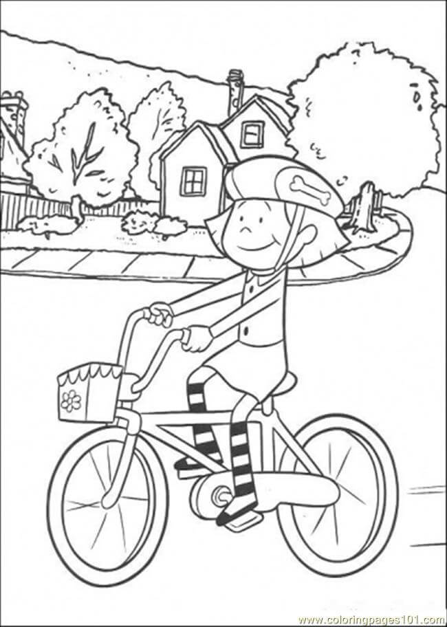 Dibujo de Iding Su Ciclo para Colorear y Imprimir