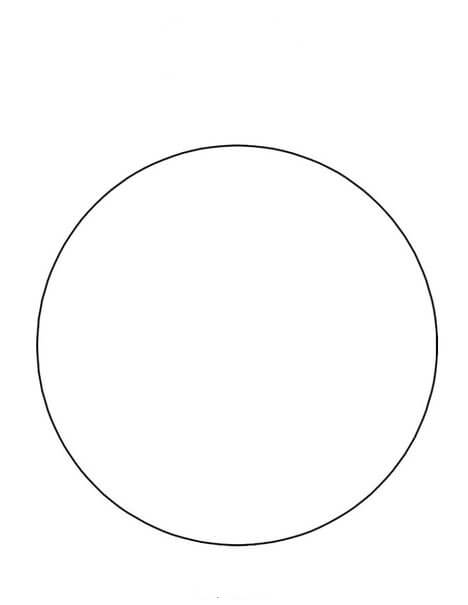 Dibujo de Basit Daire para Colorear y Imprimir