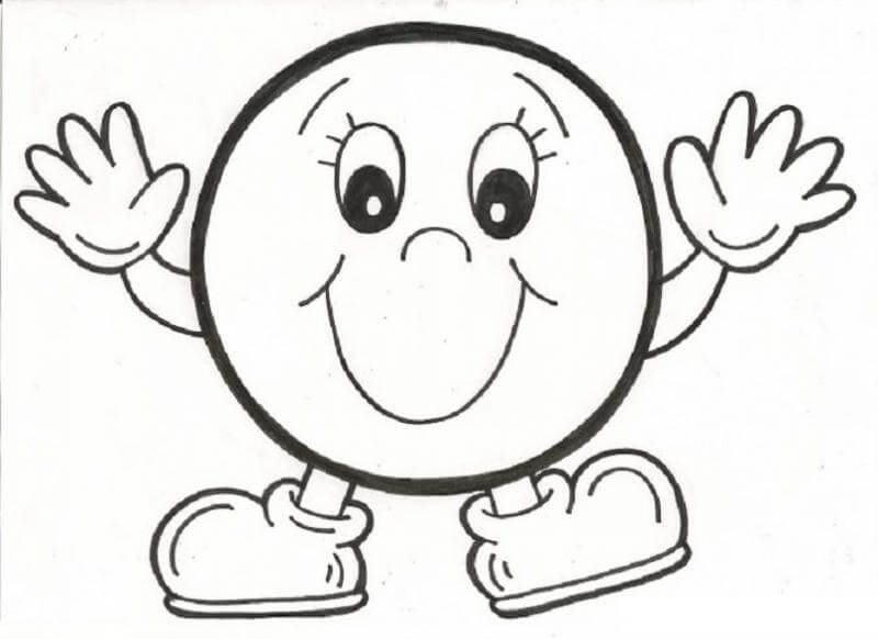 Dibujo de Daire Karikatürize Et Güleryüzlü para Colorear y Imprimir