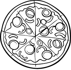 Dibujo de Daire Pizza para Colorear y Imprimir
