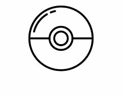 Dibujo de Daire Pokémon Topu para Colorear y Imprimir
