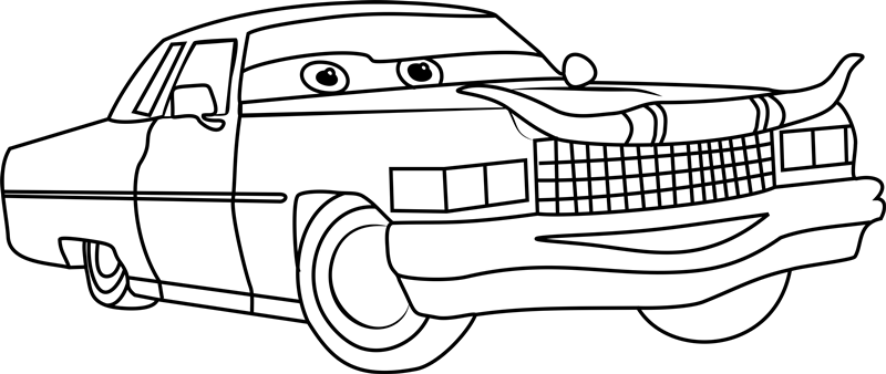 Dibujo de 1530240384 Tex Dinoco From Cars 3 Coloring Page1 para Colorear y Imprimir