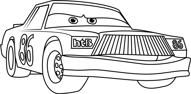 Dibujo de Enojado Chick Hicks para Colorear y Imprimir