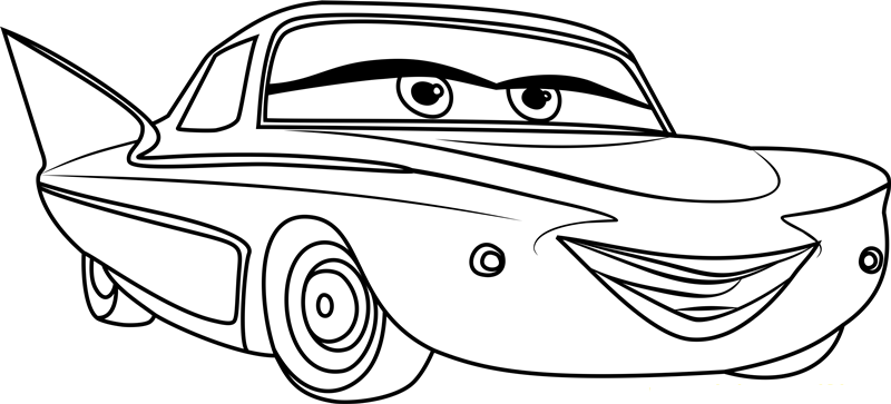 Dibujo de Flo Divirtiéndose para Colorear y Imprimir