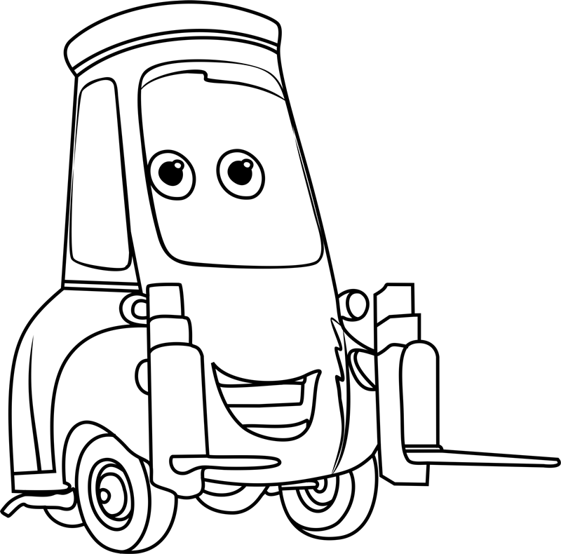 Dibujo de Guido Divirtiéndose para Colorear y Imprimir