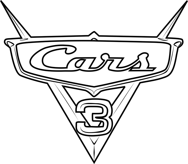 Dibujo de Logotipo de Carros 3 para Colorear y Imprimir