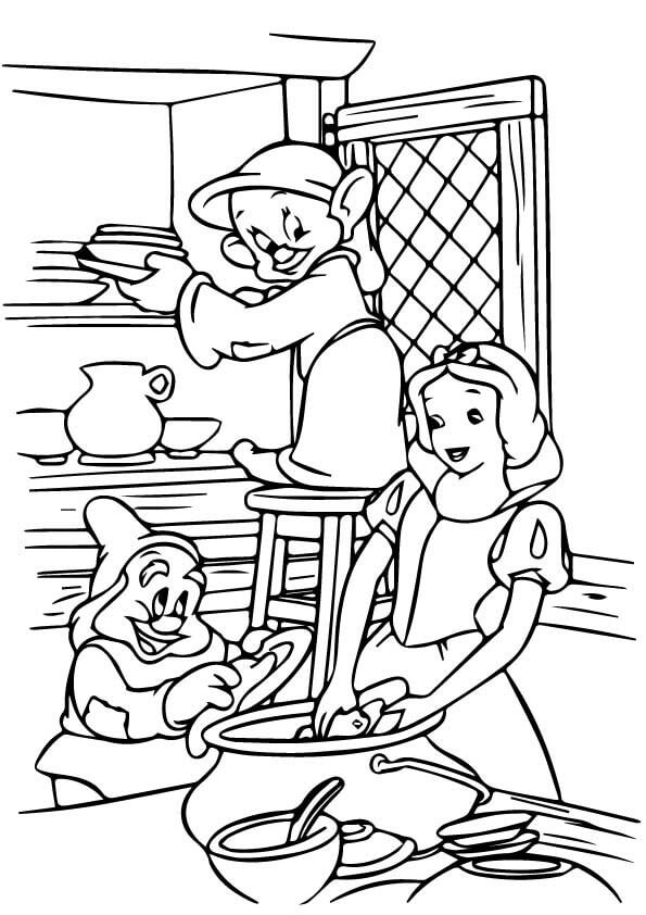 Dibujo de Plato de Cocina para Colorear y Imprimir