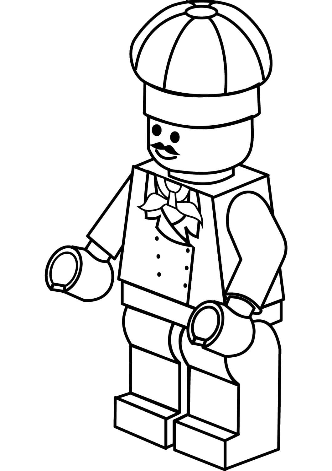 dibujo cocireno de lego para colorear