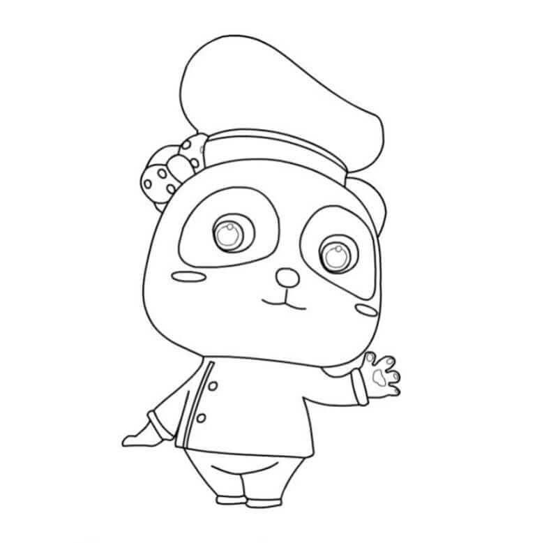 dibujo miumiu cocinero para colorear