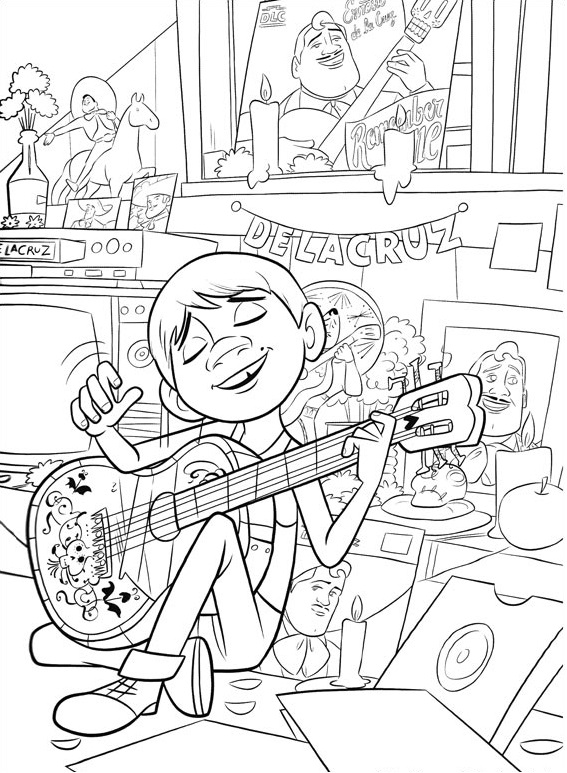 Dibujo de ¡Feliz Miguel para Colorear y Imprimir