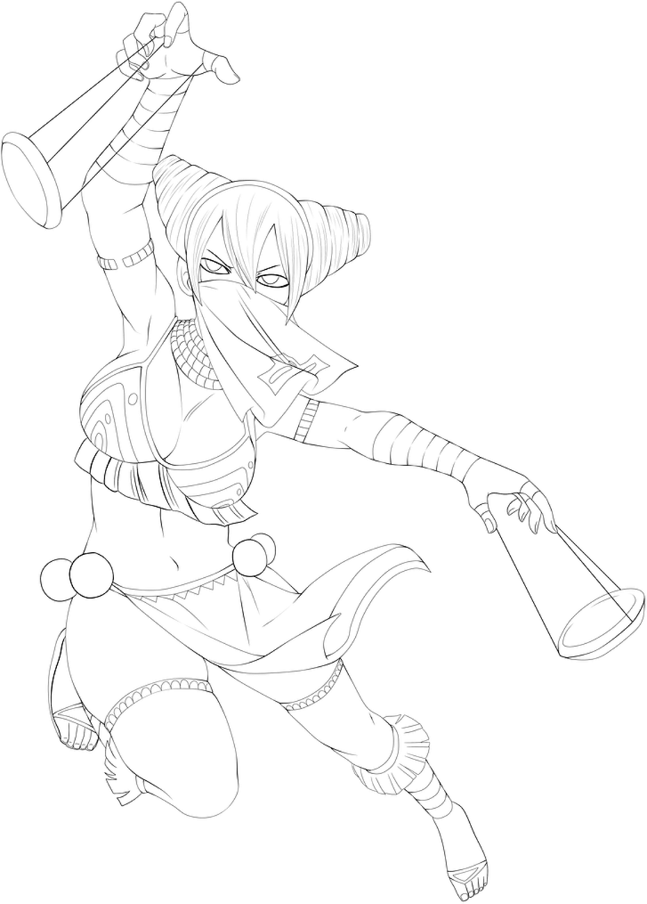Dibujo de Liba Arte Lineal por Minouze para Colorear y Imprimir