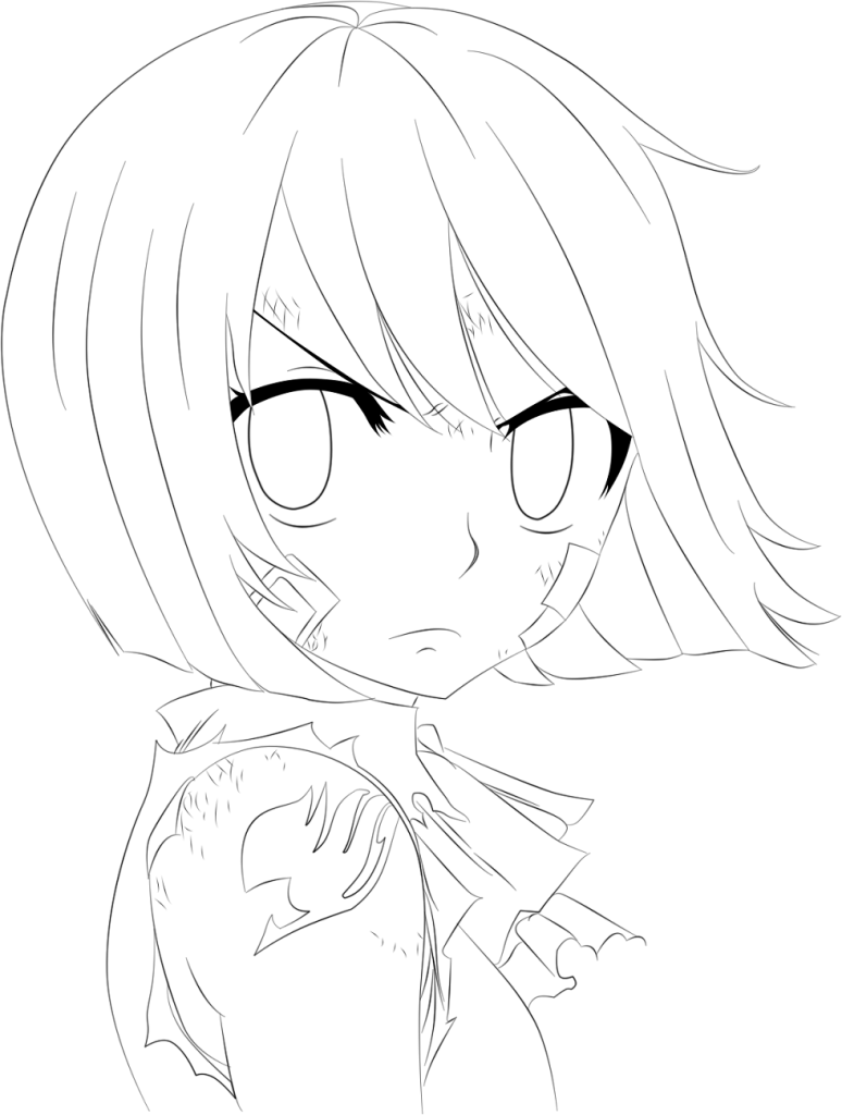 Dibujo de Wendy Luchando para Colorear y Imprimir