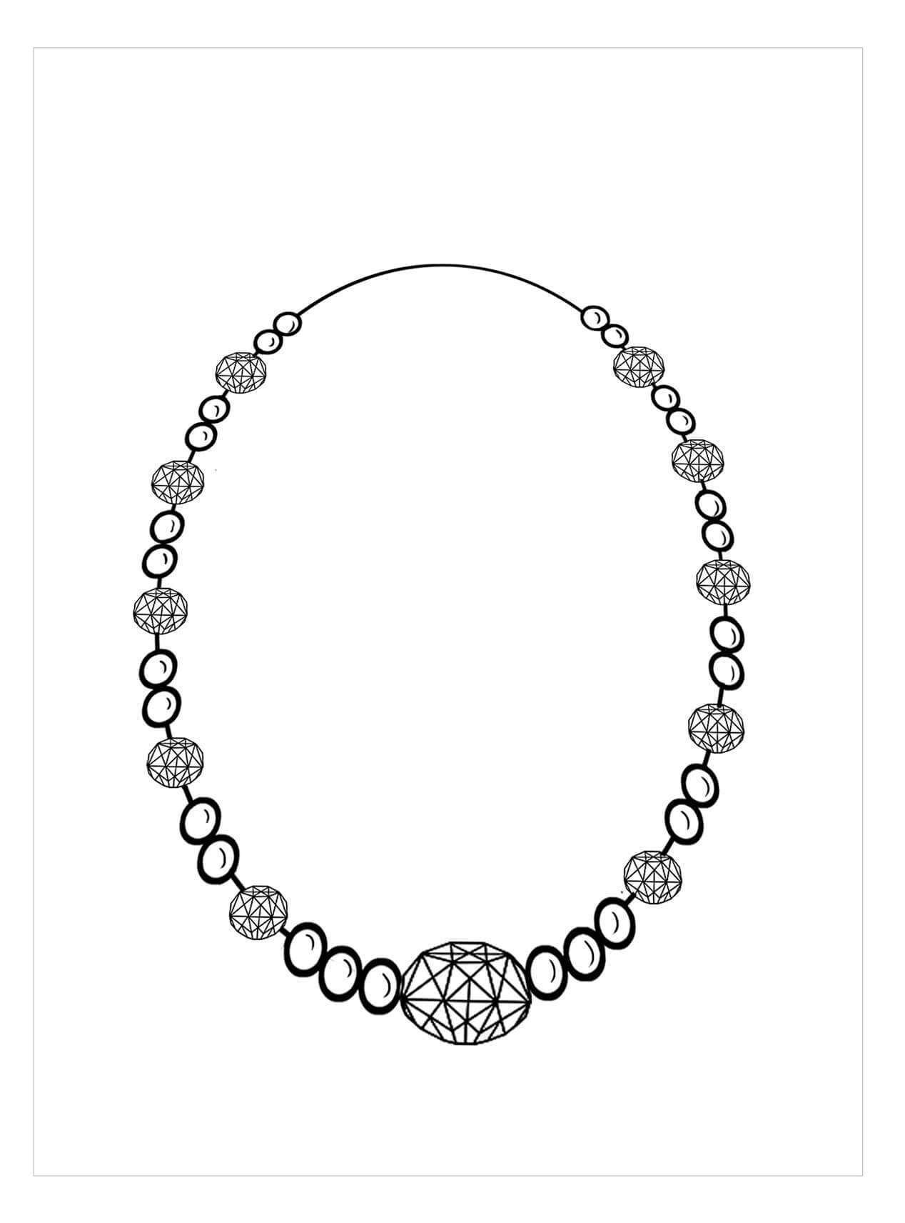 Dibujo de Gran Collares para Colorear y Imprimir