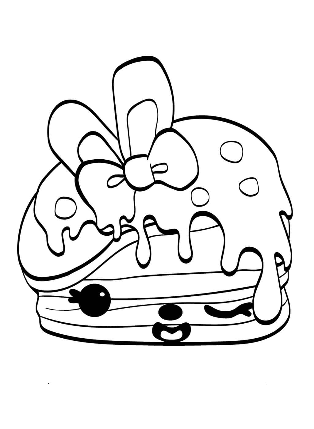 dibujo tortas de bayas para colorear