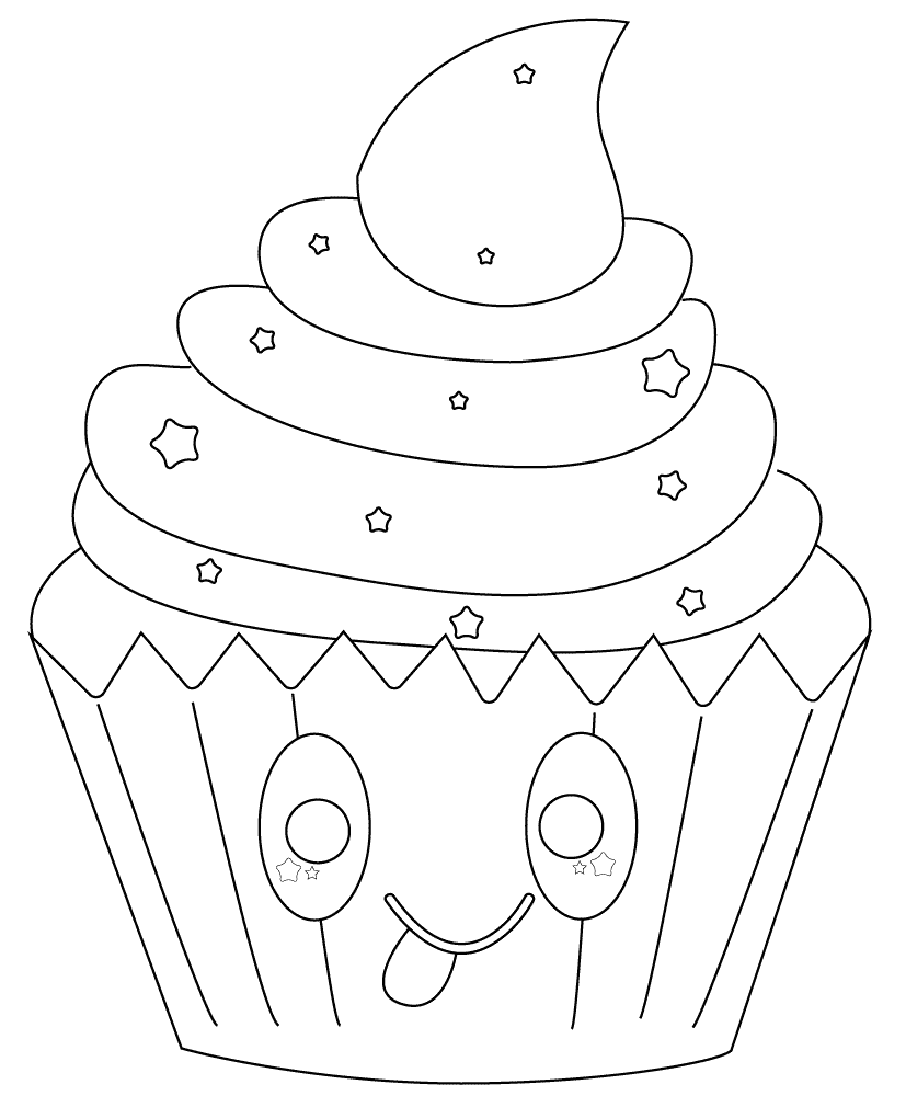 Dibujo de Magdalena Linda Con Estrellas para Colorear y Imprimir