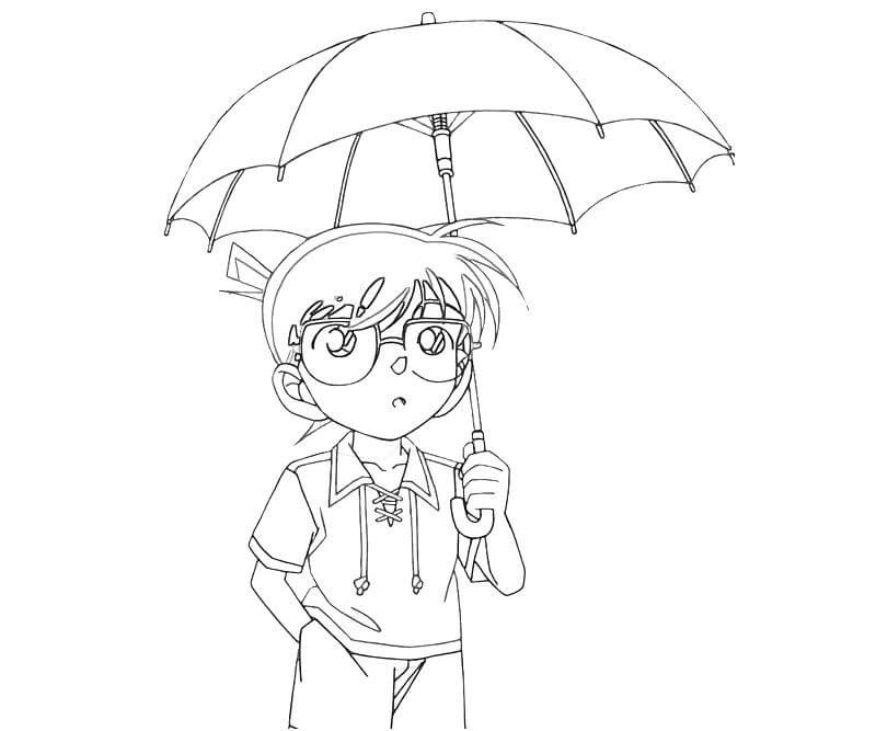 Dibujo de Cubierta de Lluvia para Colorear y Imprimir