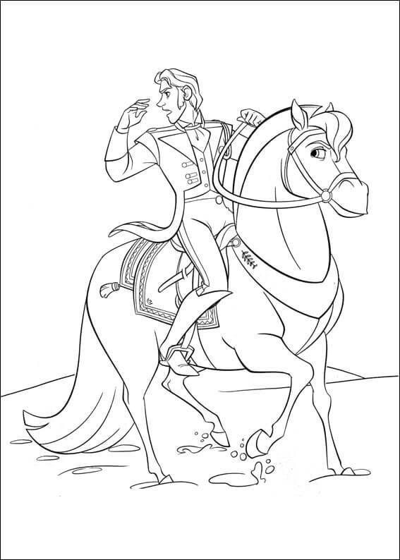 Dibujo de Hans Montando Sitron para Colorear y Imprimir