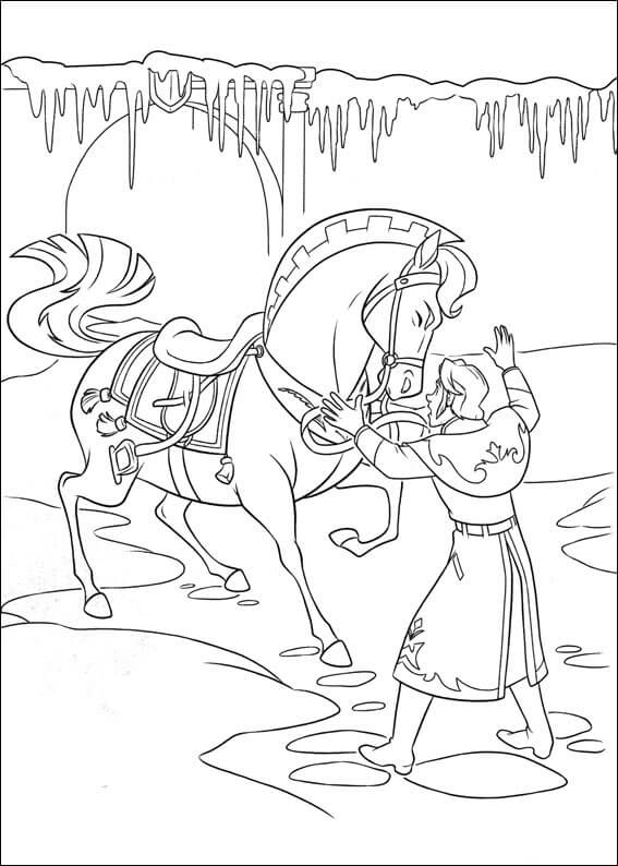 Dibujo de Hans y Sitron para Colorear y Imprimir