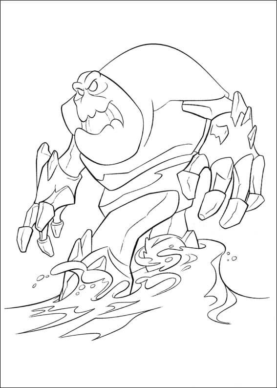 Dibujo de Malvavisco En Frozen para Colorear y Imprimir