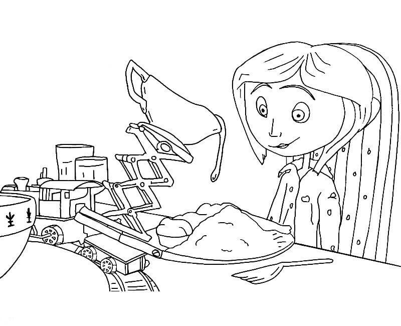 Dibujo de Bebé Coraline para Colorear y Imprimir