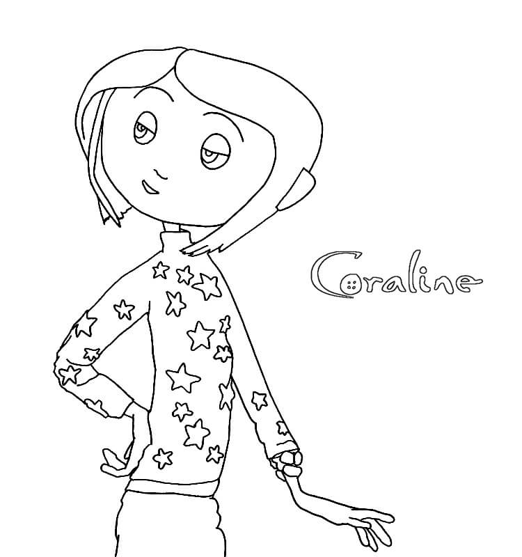 Coraline para Colorear
