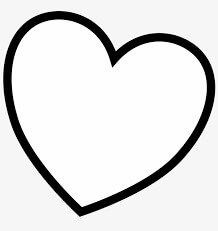 Dibujo de Corazón Simple para Colorear y Imprimir