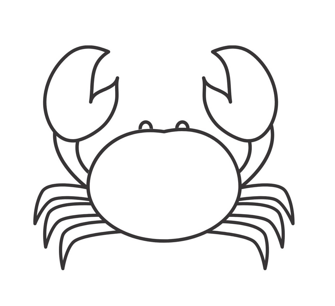 Crab para Colorear