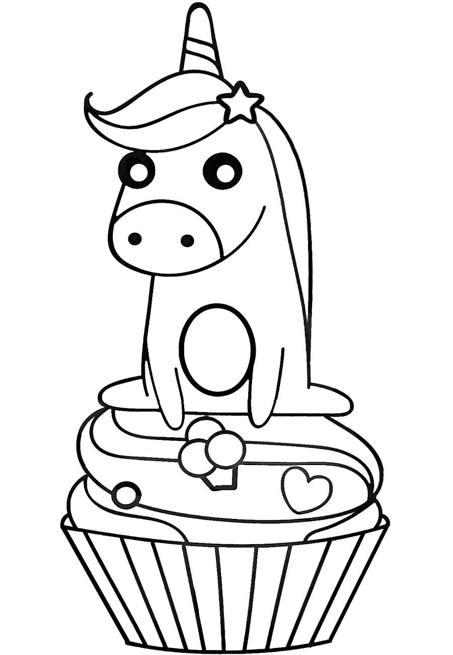 Dibujo de Magdalena Unicornio para Colorear y Imprimir
