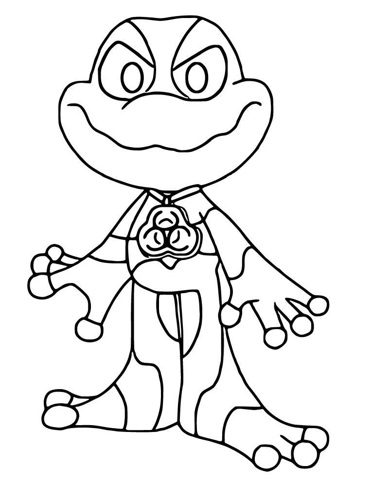 Dibujo de Nightmare Critters Coloring Page para Colorear y Imprimir