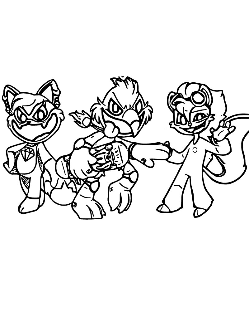 Dibujo de Nightmare Critters Fan Art Coloring Page para Colorear y Imprimir