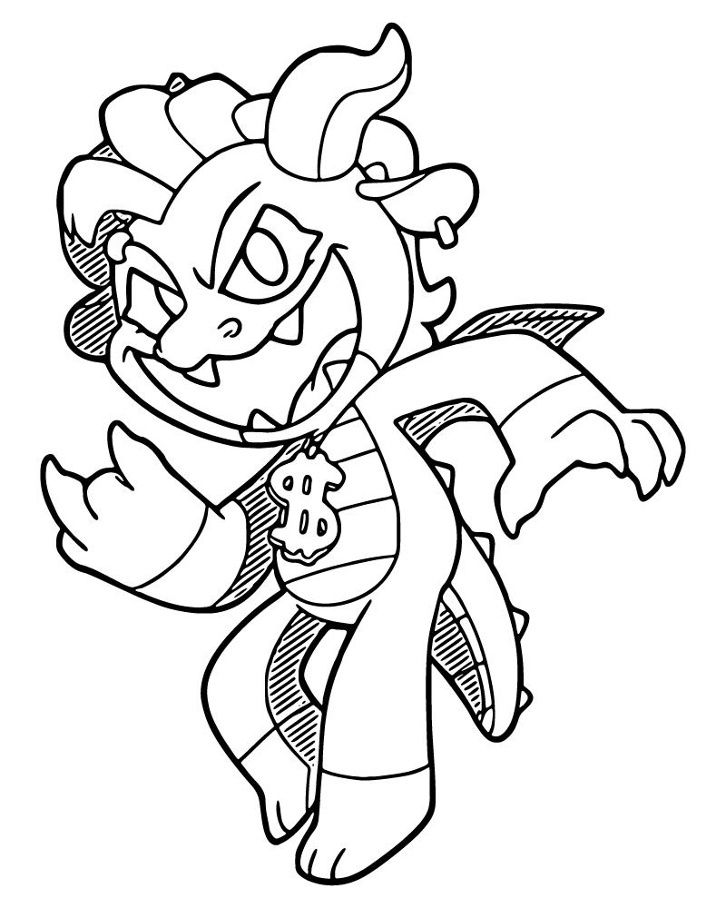 Dibujo de Simon Smosimon Smoke Coloring Pageke Coloring Page 01 para Colorear y Imprimir