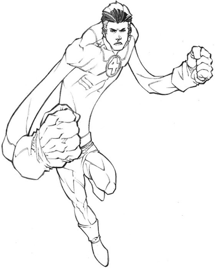 Dibujo de Señor Fantastico para Colorear y Imprimir