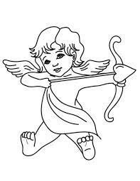 Dibujo de Dios Del Amor Cupido para Colorear y Imprimir