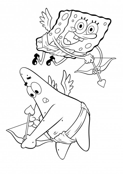 Cupido para Colorear