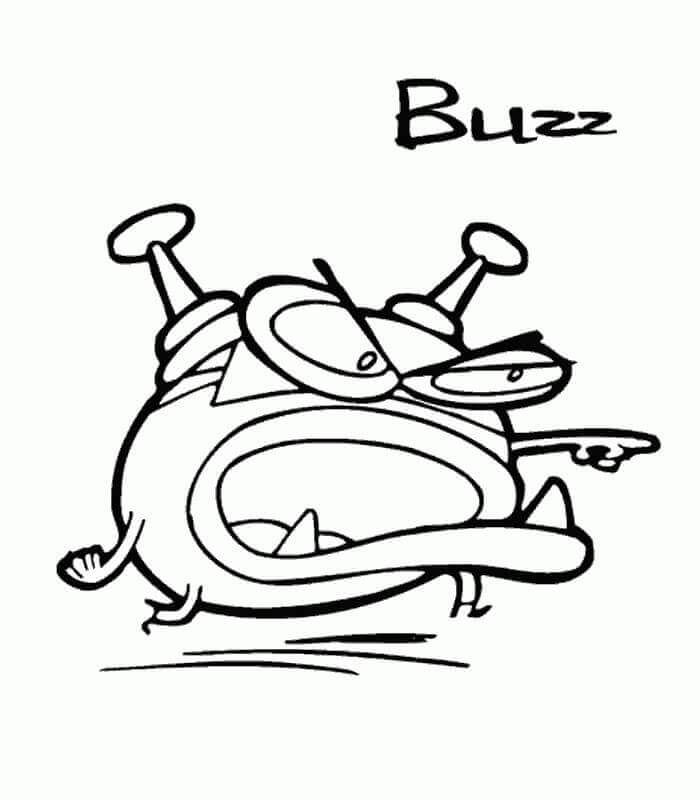 Dibujo de Buzz de Cyberchase para Colorear y Imprimir