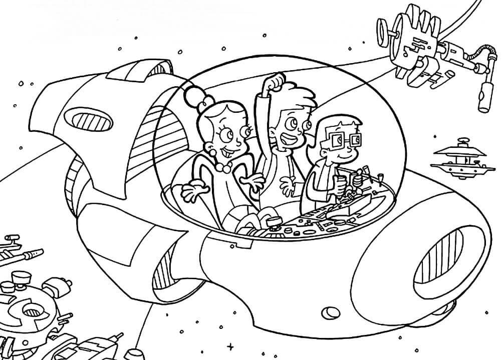 Dibujo de Cyberchase 1 para Colorear y Imprimir
